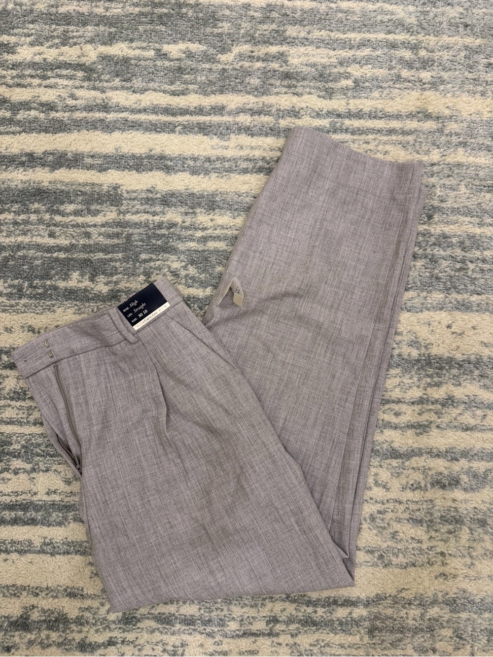 Men's Light Gray Dress Pants - Classic Pleated Trousers